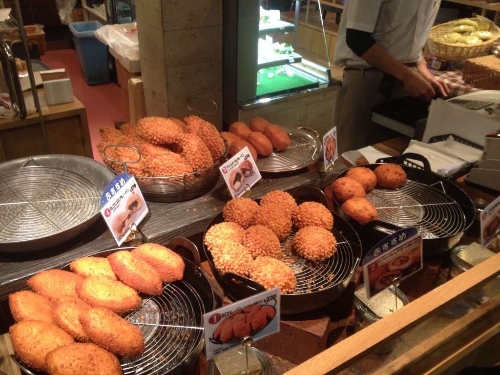 Crispy fried buns with various fillings