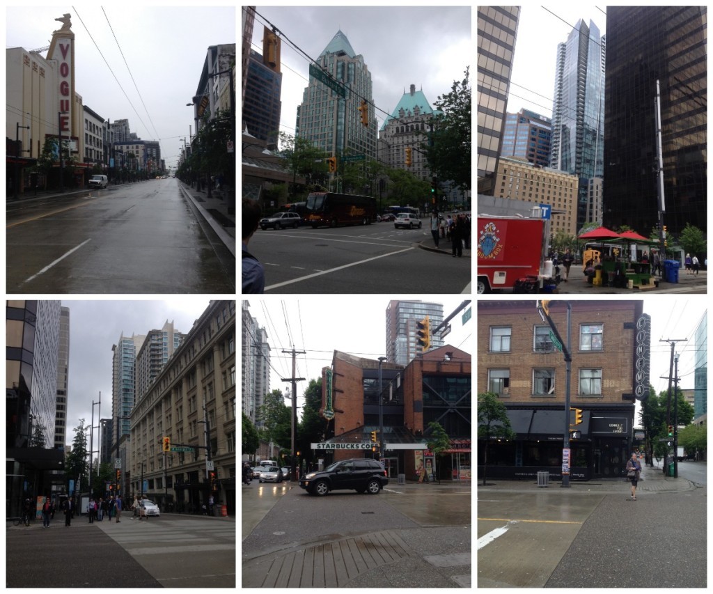Images from downtown Vancouver 
