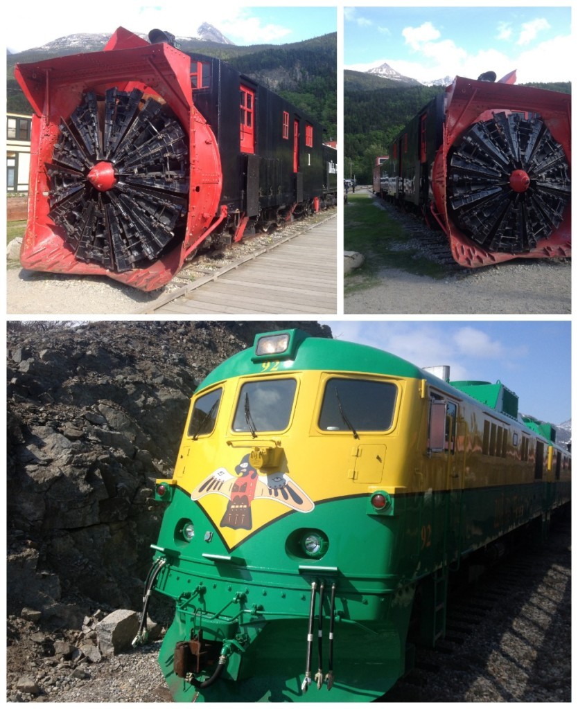 The Yukon train and the rotary snowplow 