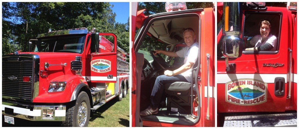 Bowen Island Fire Service, you're never too old to be a kid, right!!