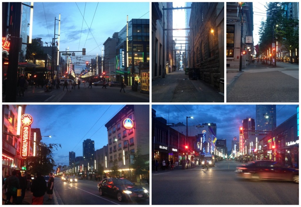 Downtown Vancouver early evening