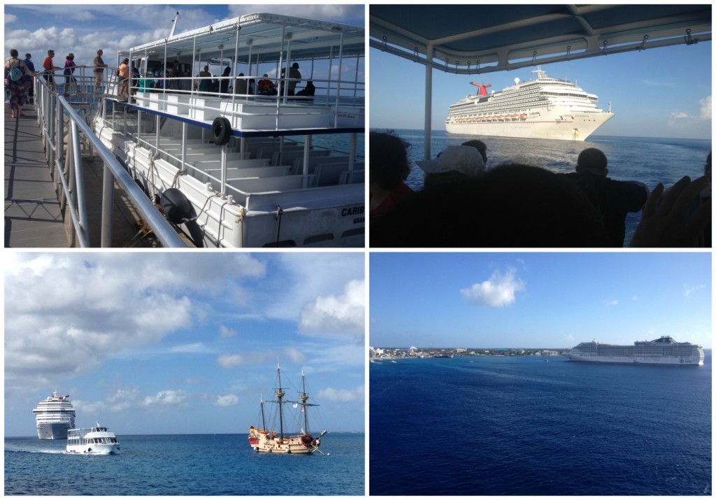 The tenders to and from the ship in Grand Cayman 