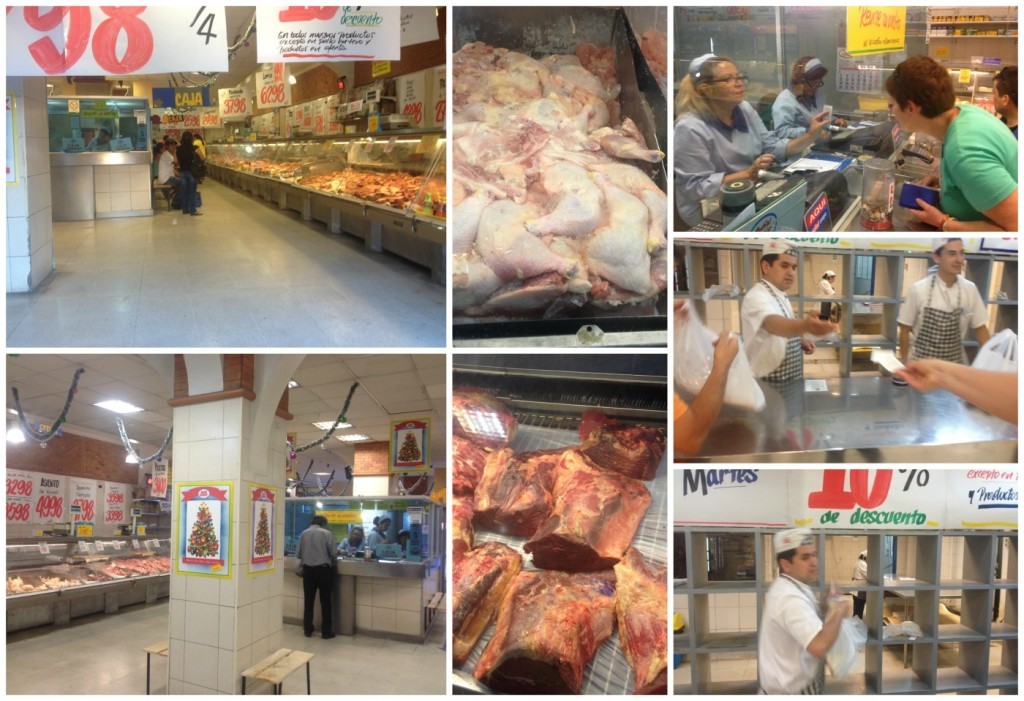 Buying meat, cheese and small goods in Santiago