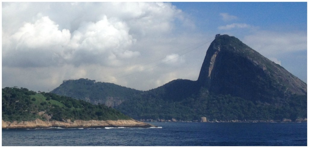 Sugarloaf Mountain in Rio from a distance