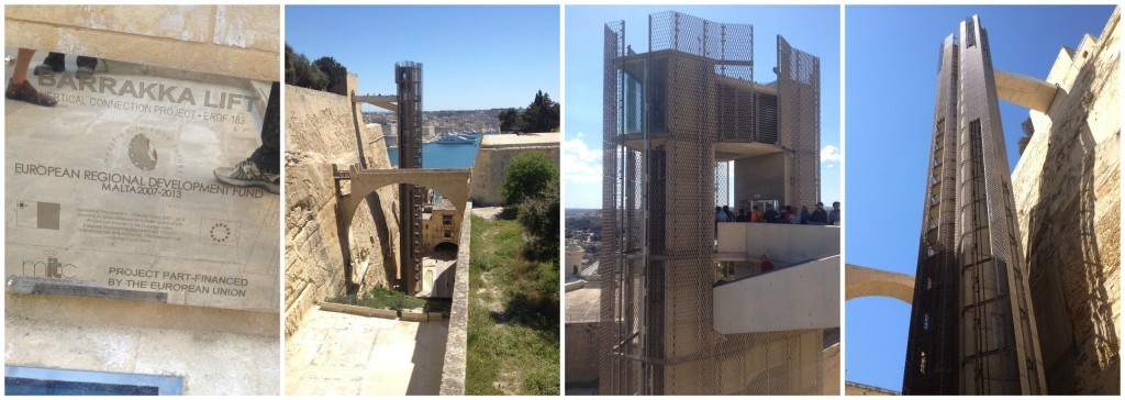 Barrakka lift in Valletta historical Malta