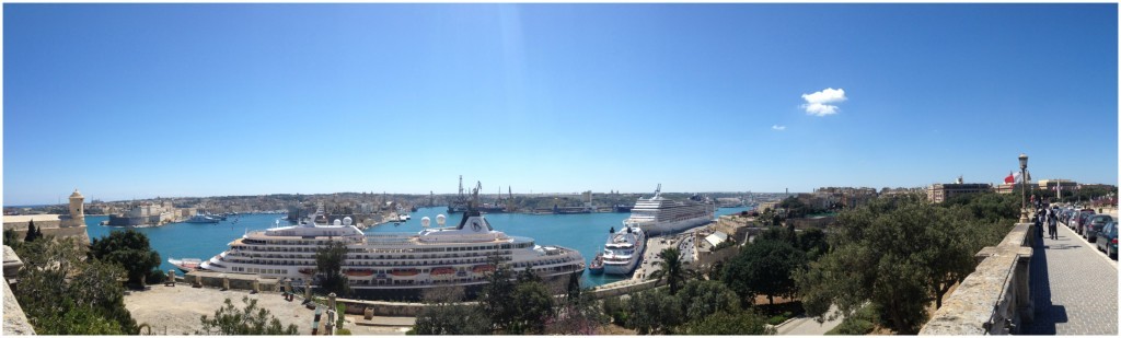 Cruise ships in the port of Valletta 2015