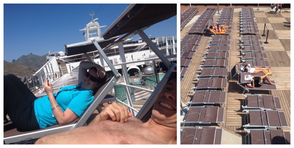Deck chair life on MSC Magnifica 2015