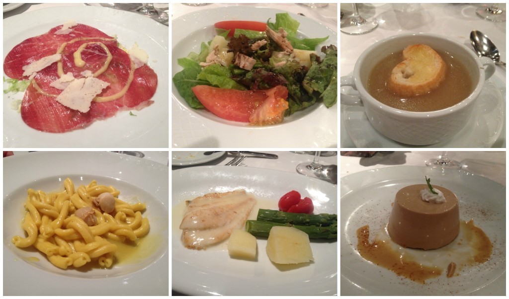 Easter Saturday dinner meals MSC Magnifica 2015