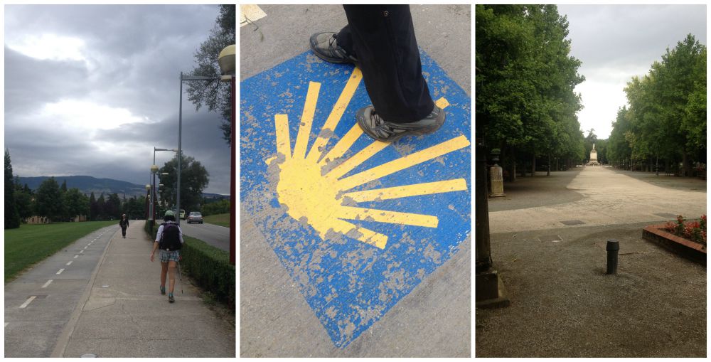 Leaving Pamplona on the Camino 2015