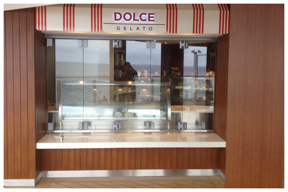 Dolce Gelato deck 8 on the waterfront NCL Escape