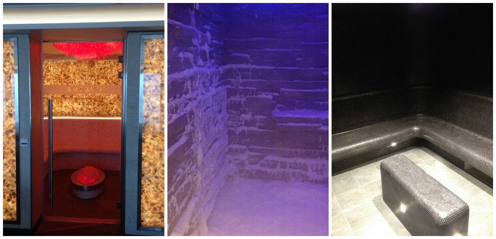 Salt room, Snow room & Steam room at the Spa on NCL Escape