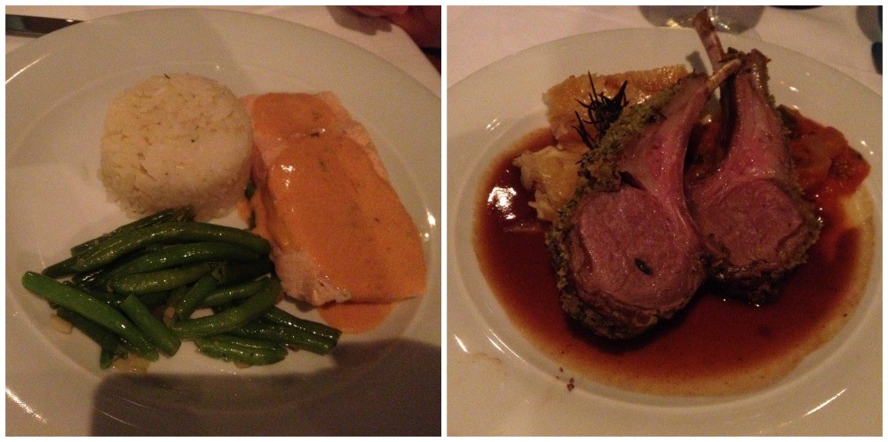 Main meals in the Manhattan Room