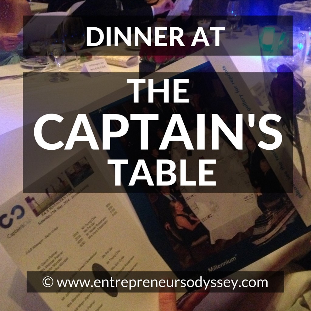 DINNER AT THE CAPTAIN'S TABLE