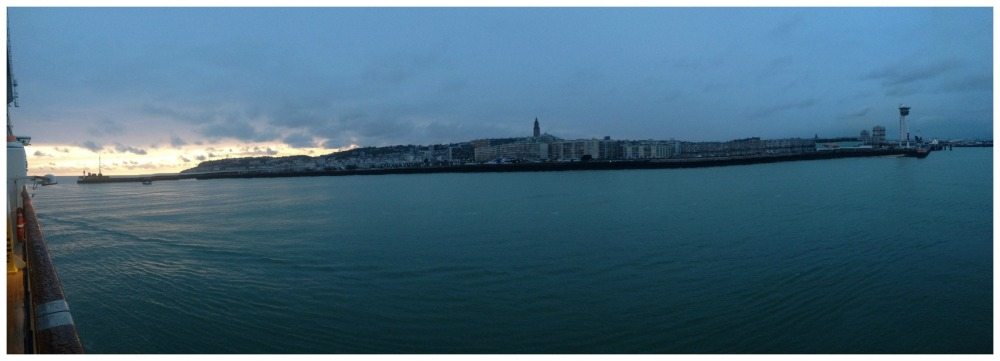 Leaving Le Havre at 8.30pm
