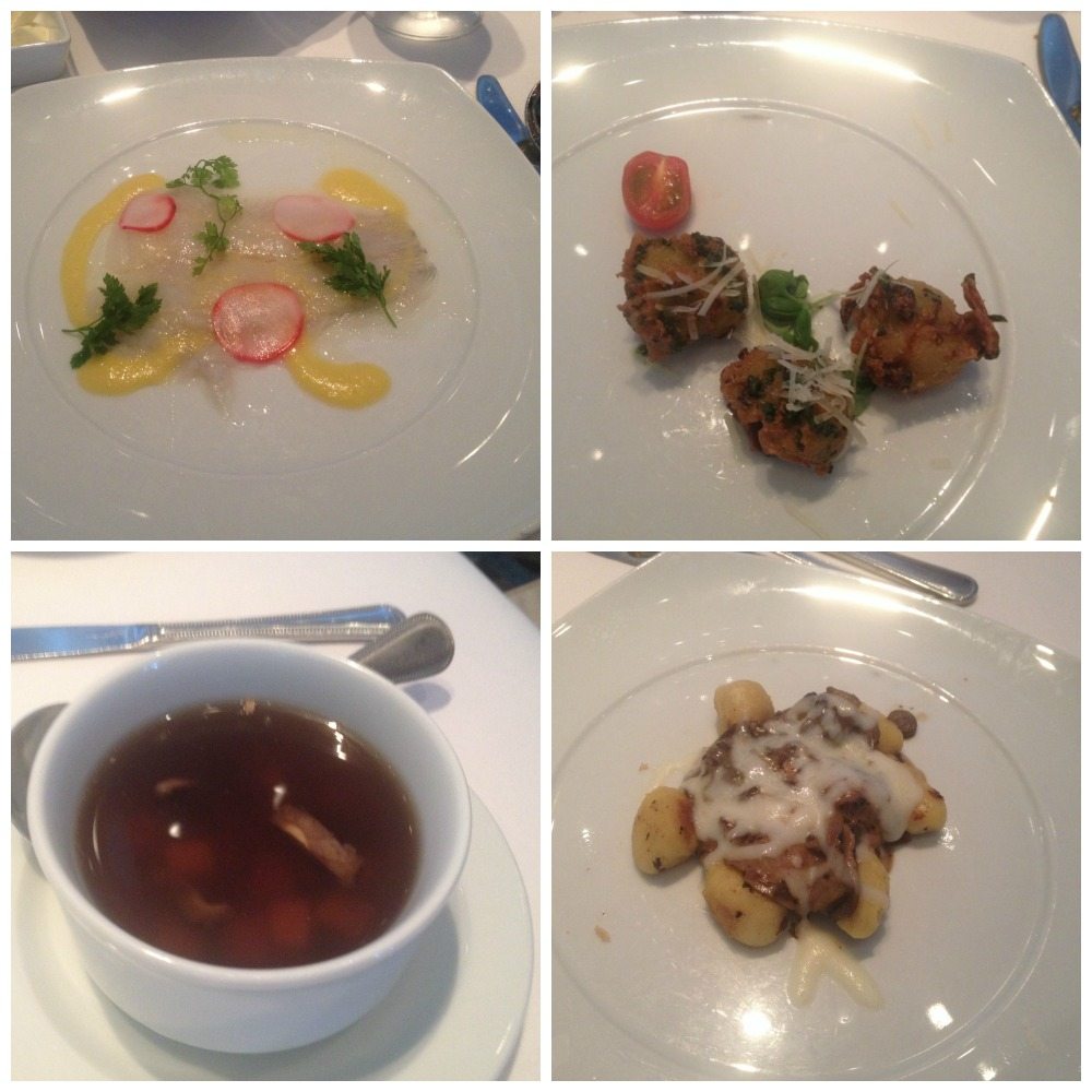 Selection of starters from the Top Chef menu