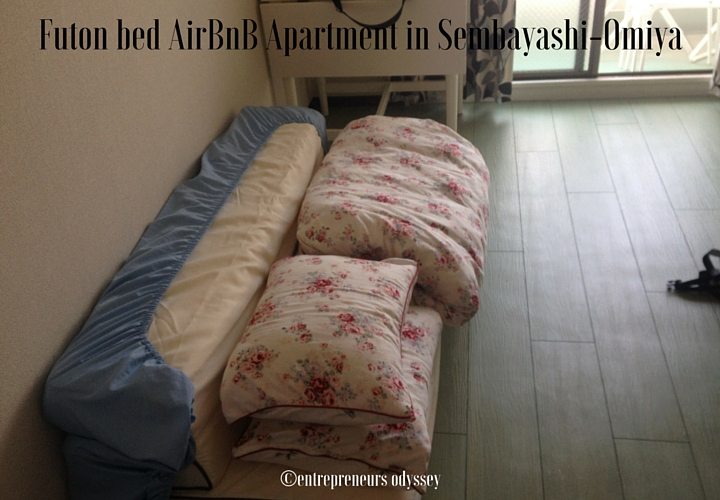 Futon bed AirBnB Apartment in Sembayashi-Omiya