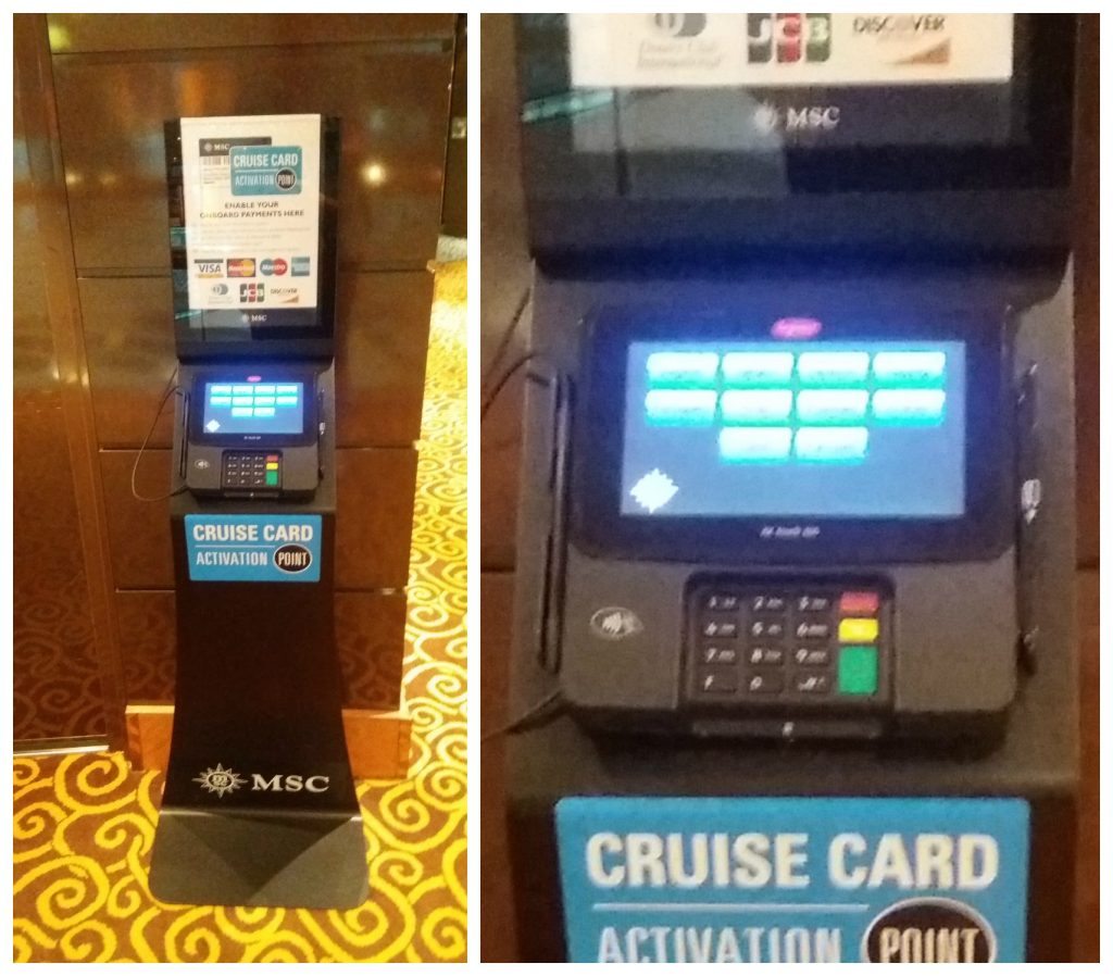 Cruise card activation point