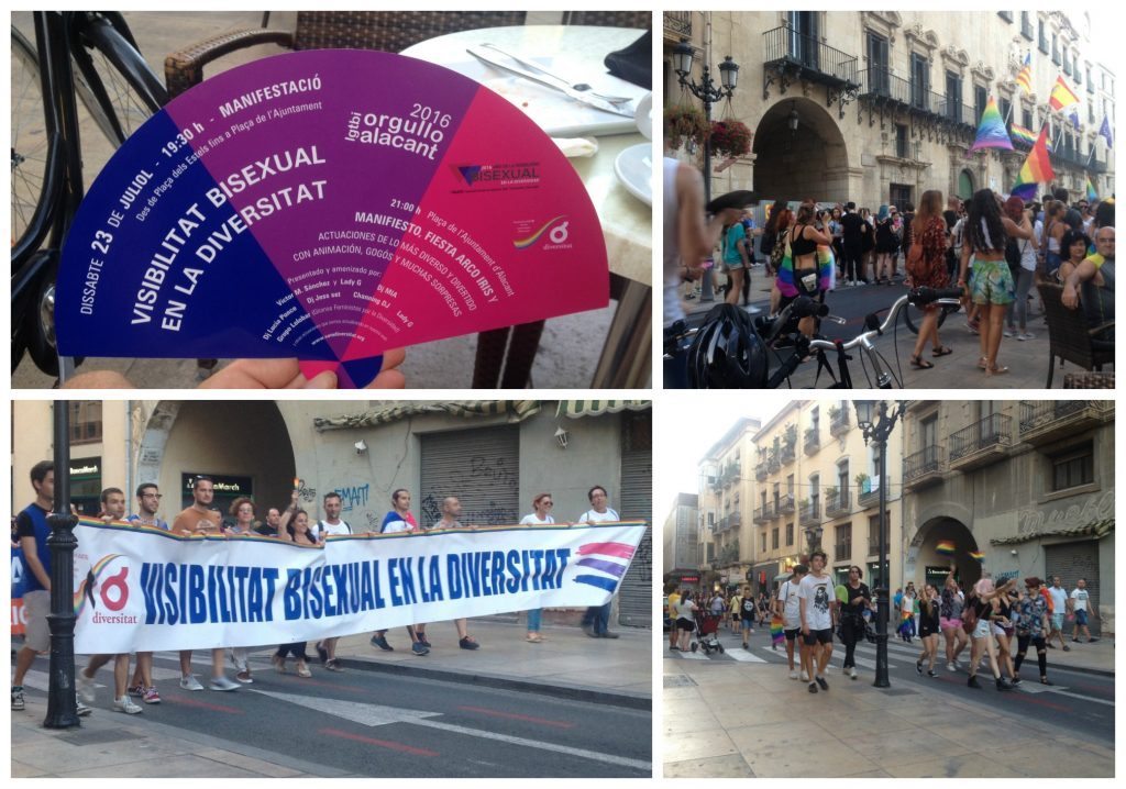 Bisexual parade in Alicante 2016