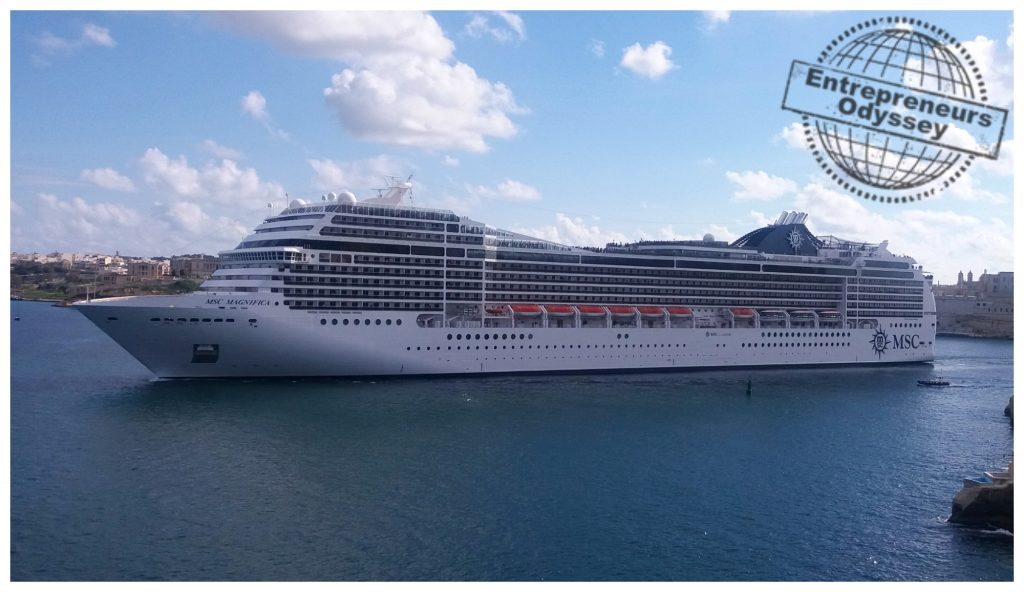 Cruise ship MSC Magnifica in Valletta