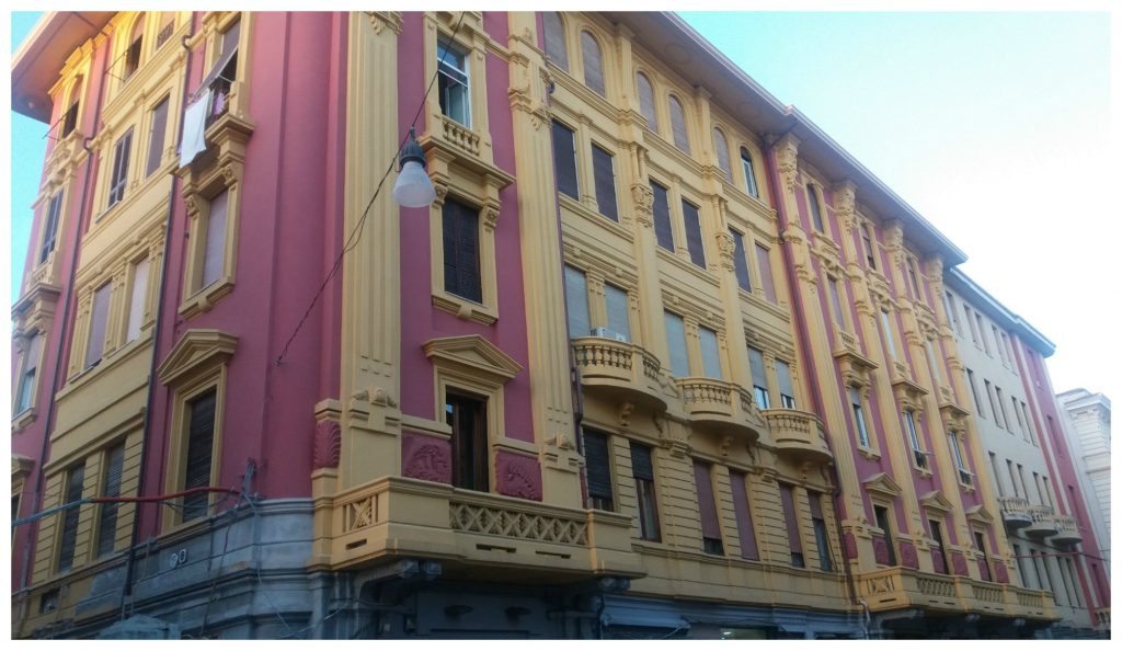 Stunning colourful facades in Formia