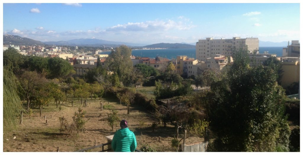 View from Formia train station