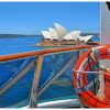 The Sydney view from a pod at Serenity on Carnival Legend